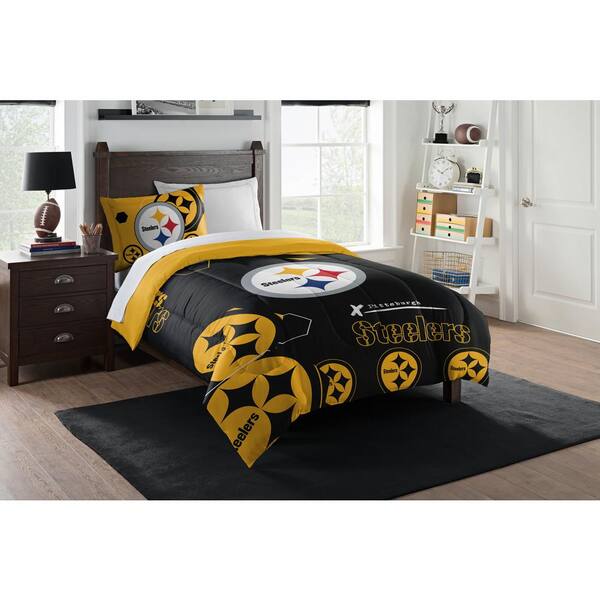 Steelers Hexagon 2 Piece Twin Size, Steelers Bed Set King