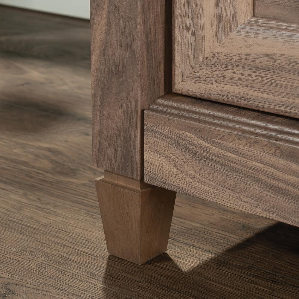 Washed Walnut 2-Drawer Lateral File Cabinet with Metal Hardware