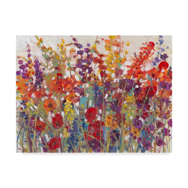 Trademark Fine Art Tim Otoole 'Variety Of Flowers Ii' Canvas Unframed Photography Wall Art 35 in. x 47 in