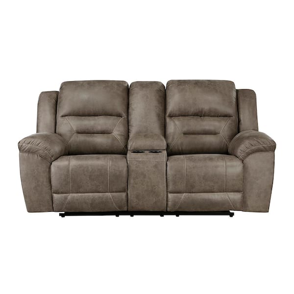 Microfiber deals reclining loveseat