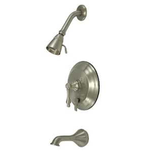 Restoration Single Handle 1-Spray Tub and Shower Faucet 2 GPM with Pressure Balance in. Brushed Nickel