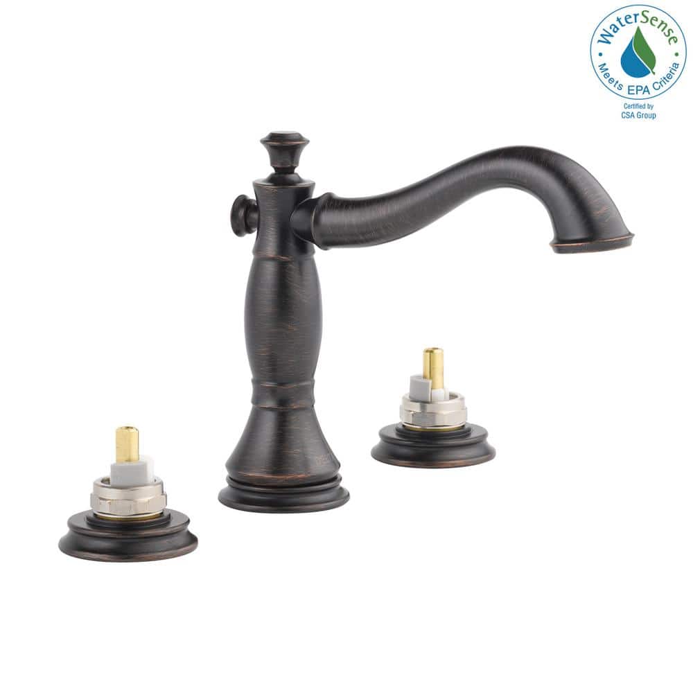 Modern 16" Stainless Steel Widespread Faucet in Venetian Bronze