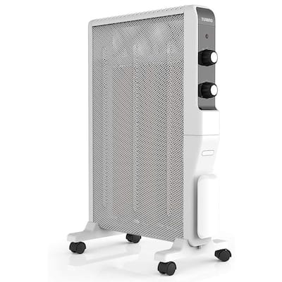 Arcade HR1500 1500-Watt White Electric Space Micathermic Heater with Thermostat and Safety Protection 2 Heat Settings