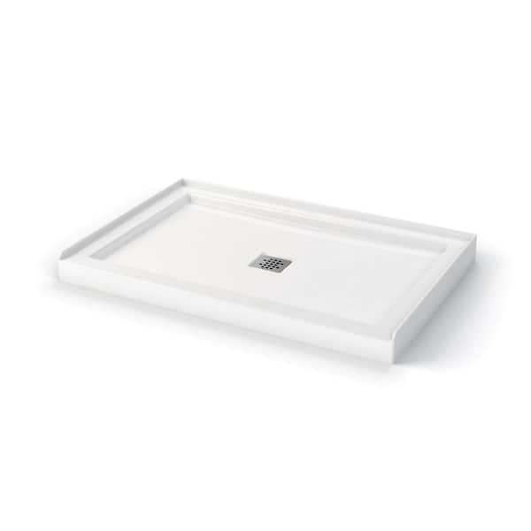 MAAX Zone Square 32 in. x 48 in. Low Threshold Shower Base in White
