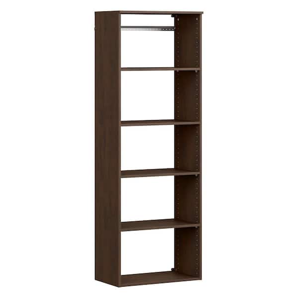 ClosetMaid Style+ 25 in. W Chocolate Hanging Wood Closet Tower