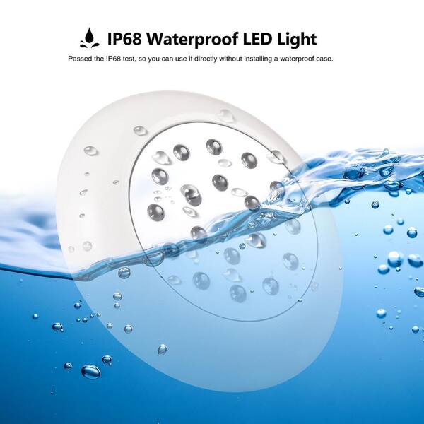 Details about   DC 12V-24V Swimming Pool Light Waterproof 10W LED Light RGB Symphony Atmosphere 