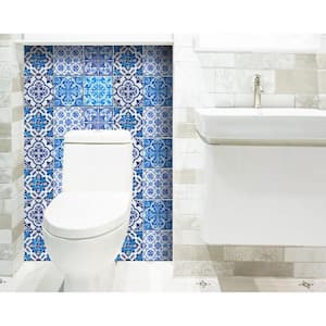 Azul Gianna 8 in. x 8 in. Vinyl Peel and Stick Removable Tile Stickers (10.56 sq.ft./Pack)