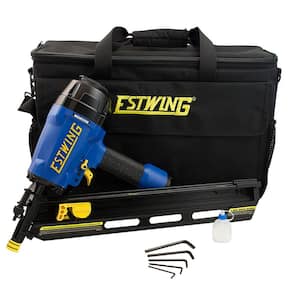 Pneumatic 34 degrees Clipped Head Framing Nailer with Padded Bag