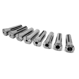 Imperial Steel Collet Set for R8 Metal Milling Machines (8-Piece)