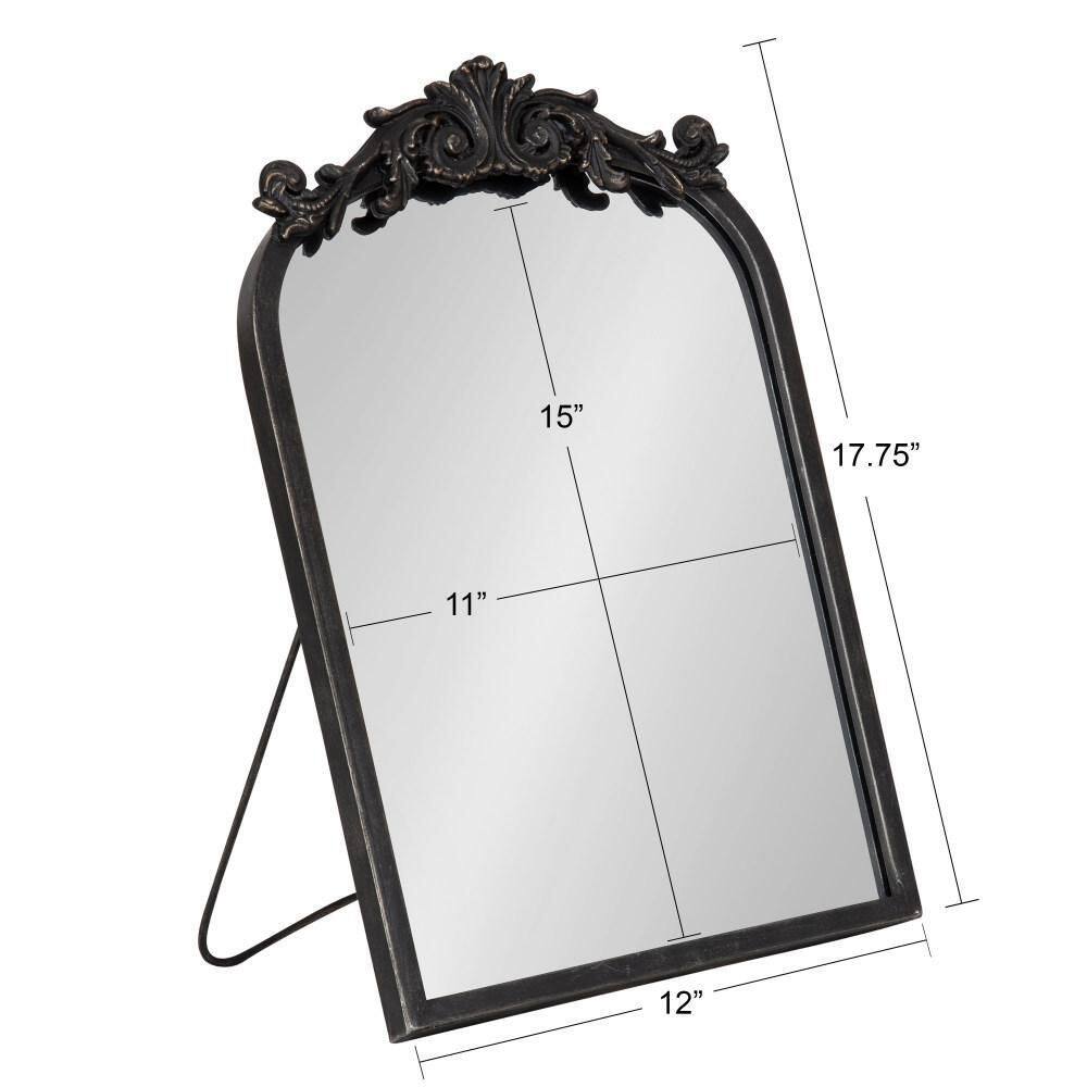 Arendahl Black Iron Baroque Tabletop Vanity Mirror