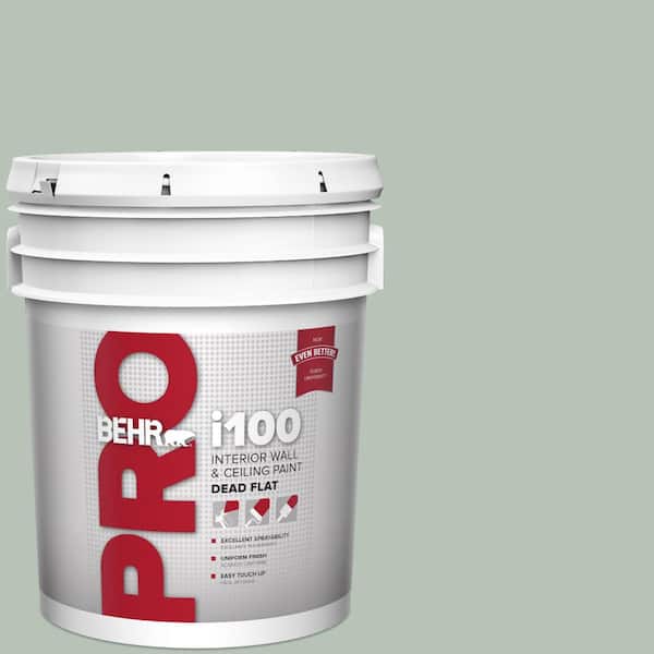 BEHR PRO 5 gal. #MQ6-18 Recycled Glass Dead Flat Interior Paint