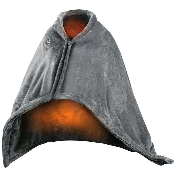 Flannel 59 Plus 31in USB Heated Electric Blanket Electric Heated Blanket Heated Poncho Shawl Wrap Throw
