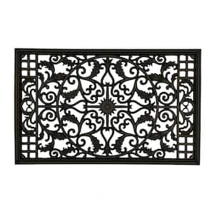 15 in. x 24 in. Wrought Iron Insert for Rectangle Wooden Gate