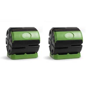 37 Gal. Chamber Quick Curing Rolling Compost Tumbler Bin (2-Pack)