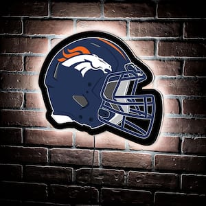 Denver Broncos Helmet 19 in. x 15 in. Plug-in LED Lighted Sign
