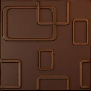 19 5/8 in. x 19 5/8 in. Odessa EnduraWall Decorative 3D Wall Panel, Aged Metallic Rust (Covers 2.67 Sq. Ft.)