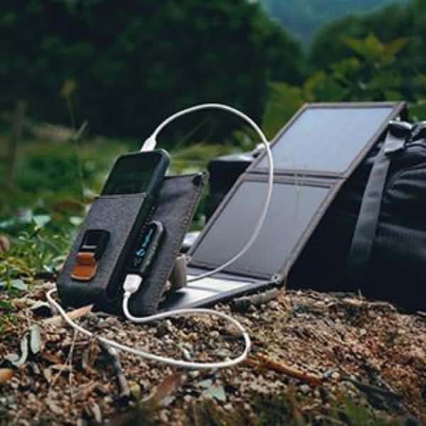 BigBlue 14-Watt Portable Solar Battery Charger for phones, IPX4 Waterproof  for Camping, Hiking and Backpacking B417 - The Home Depot