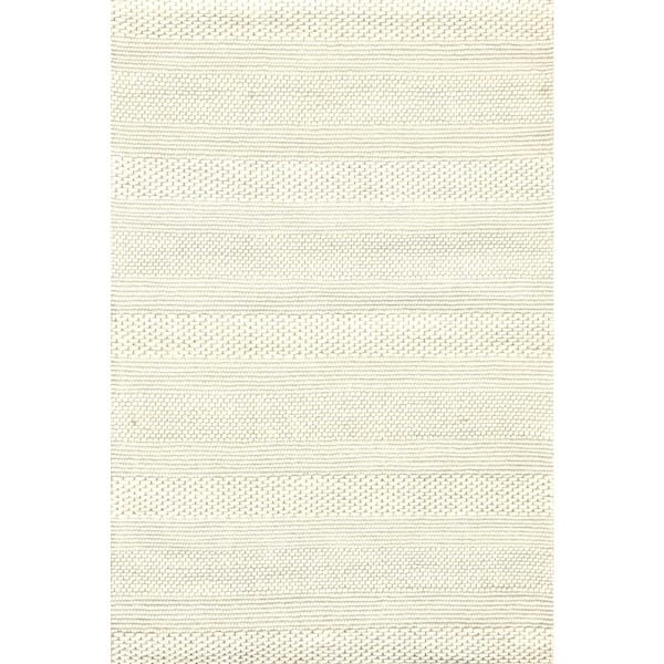 Dynamic Rugs Grove 5 ft. X 8 ft. Ivory Striped Indoor Area Rug