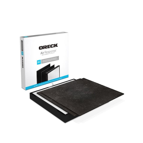 Oreck Certified HEPA Media and Odor Control Replacement Filter Kit Type B2 for Air Response Medium (WK16001)
