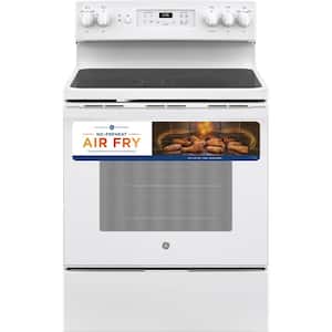 30 in. 5.3 cu. ft. Electric Range with Self-Cleaning Convection Oven in White