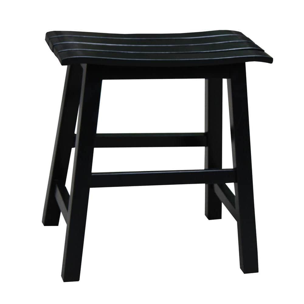 International Concepts 18 in. Black Bar Stool S46-781 - The Home