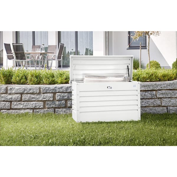 Leisuretime 51 Gal. 39.7 in. L x 18.1 in. W x 24 in. H White Steel Deck Box
