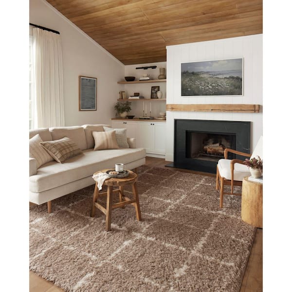 Loloi Angela Rose Amira 9 ft. 2 in. x 12 ft. 6 in. Khaki / Ivory