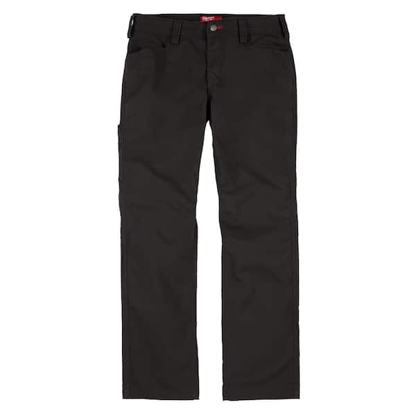 Milwaukee Men's 36 in. x 32 in. Black Cotton/Polyester Work Pants