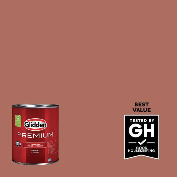 Glidden Premium 1 qt. PPG1066-6 Amaretto Flat Interior Paint