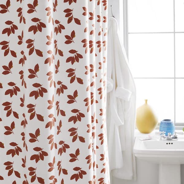 Orange Shower Curtain, Orange Patterned Shower Curtains