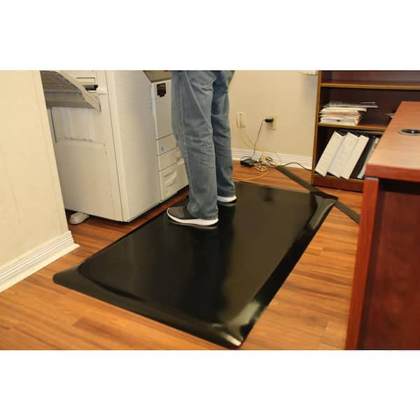 24 in. x 36 in. Multipurpose Black Rubber Mat