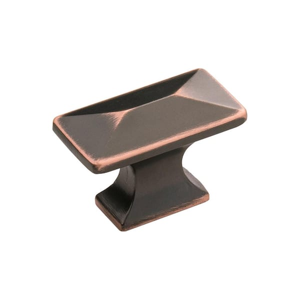 HICKORY HARDWARE Bungalow 1-1/4 in. Oil Rubbed Bronze Highlighted Cabinet Knob
