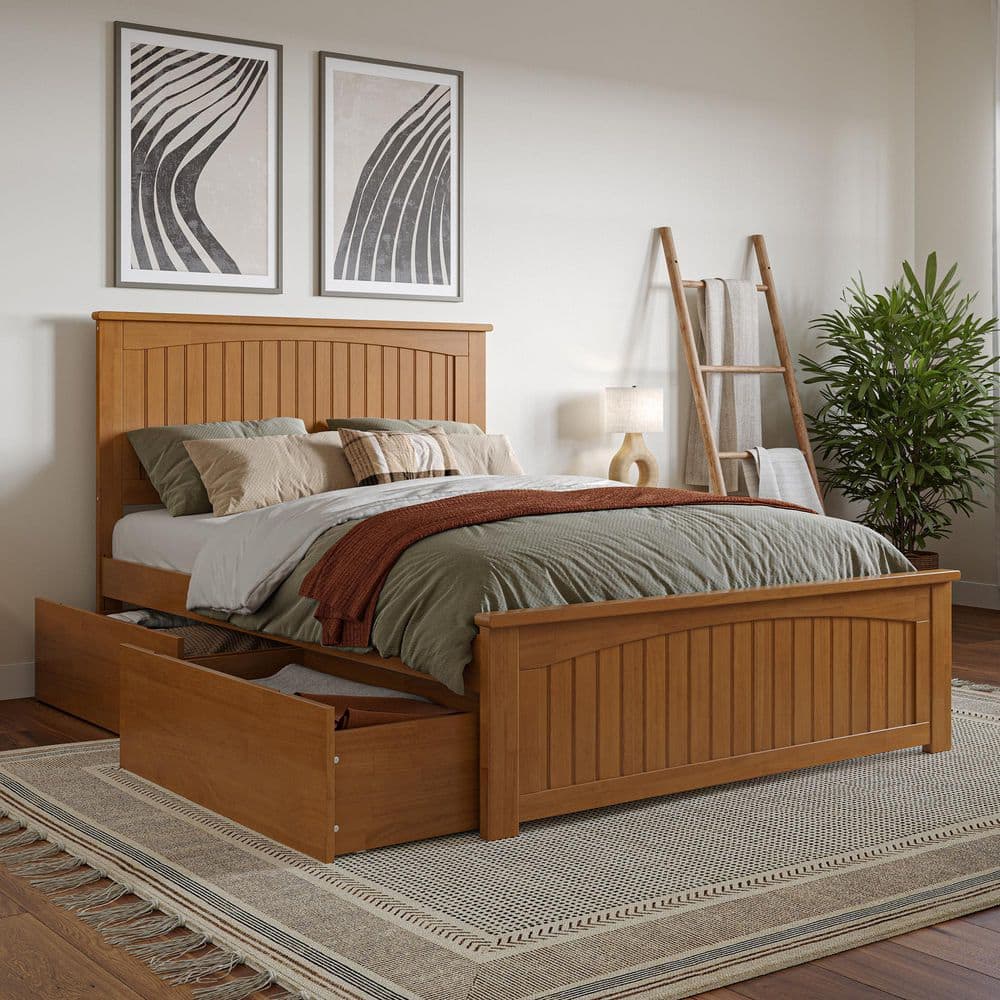 AFI Nantucket Light Toffee Natural Bronze Solid Wood Frame Full