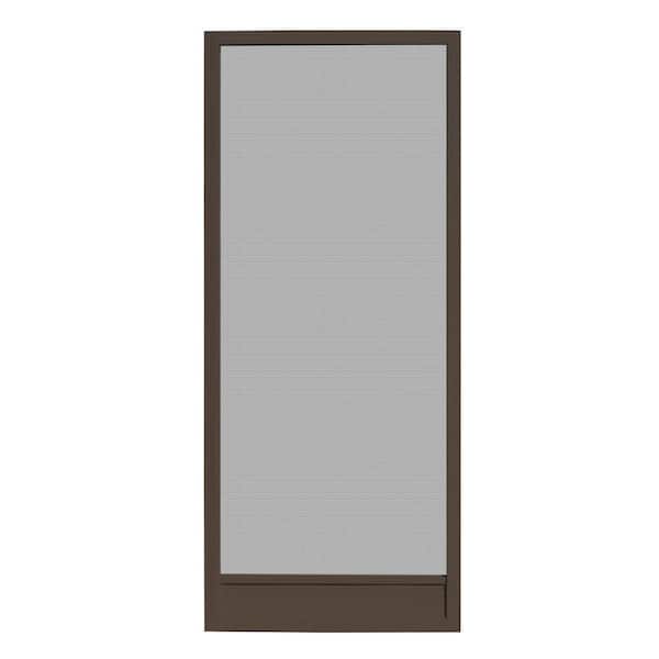 Unique Home Designs 36 in. x 80 in. Delray Bronze Outswing Metal Hinged Screen Door