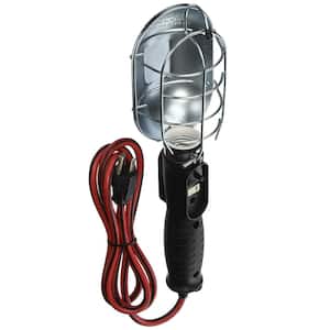 75-Watt 6 ft. 16/3 SJT Deluxe Incandescent Portable Guarded Trouble Work Light with Swivel Hanging Hook