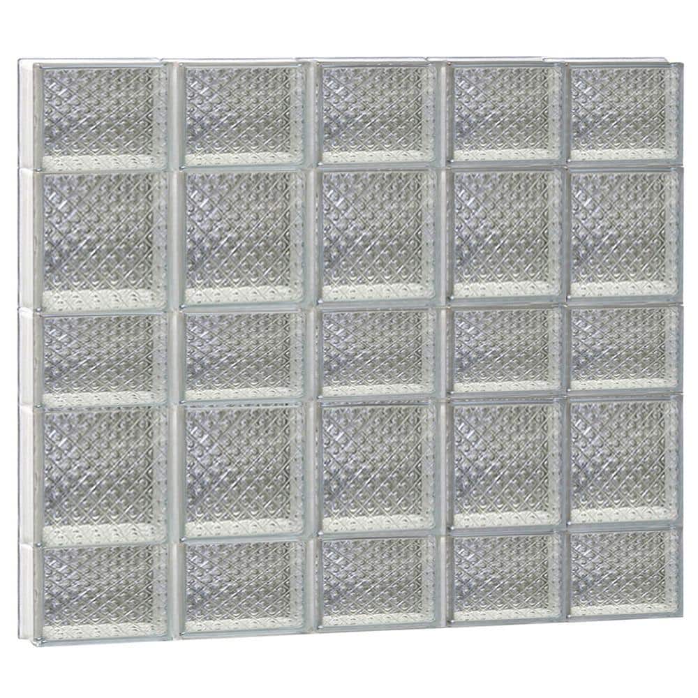 38.75 in. x 32.75 in. x 3.125 in. Frameless Diamond Pattern Non-Vented Glass Block Window price history on PriceWatchPro