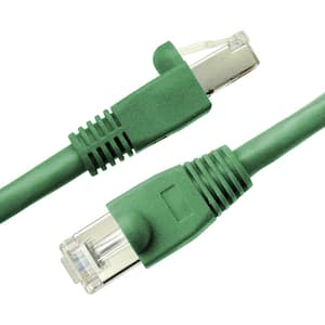 1 ft. Cat6a Snagless Shielded (STP) Network Patch Cable, Green