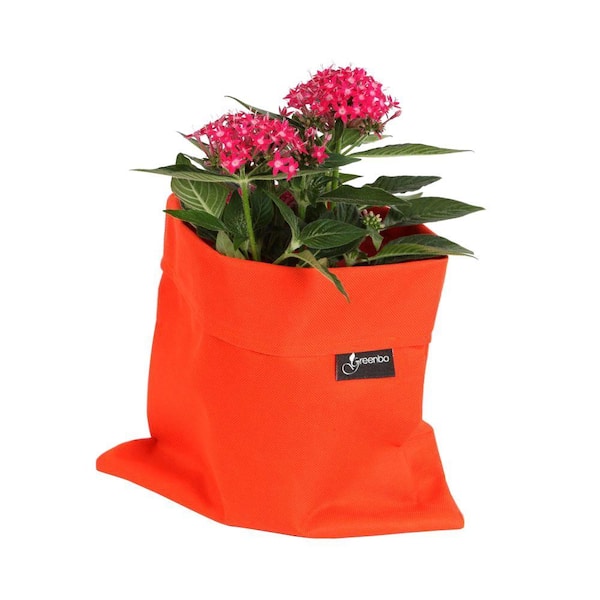 Greenbo 8 in. x 10 in. Orange Water and Stain Resistant Fabric Fiorina Planter Case (2 pack)