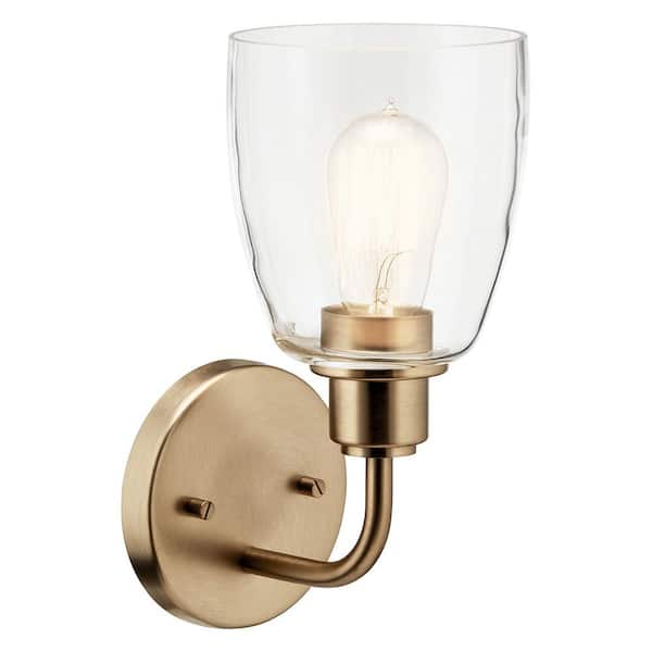 【旧裏】シャワーズ センタリング参考画像付き★美品・モンボホロ KICHLER Meller 11.25 in. 1-Light Champagne Bronze Bathroom Indoor