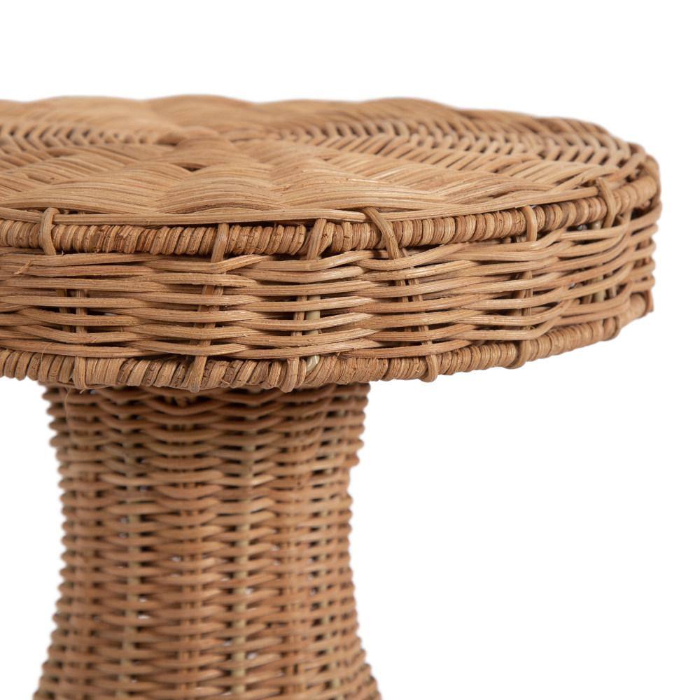 Sula 10 in. Natural Round Natural Material End Table - thumbnail 3