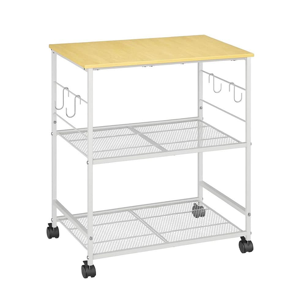 23.62-in W x 15.74-in D x 30-in H Rolling Kitchen Microwave Cart with Lockable Wheels and Storage price history on PriceWatchPro