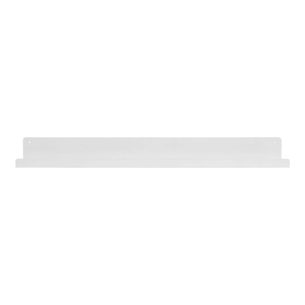 White 39" Modern Metal Floating Wall Shelf