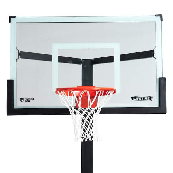 Lifetime Mammoth Bolt Down Basketball Hoop (54 in. Tempered Glass)