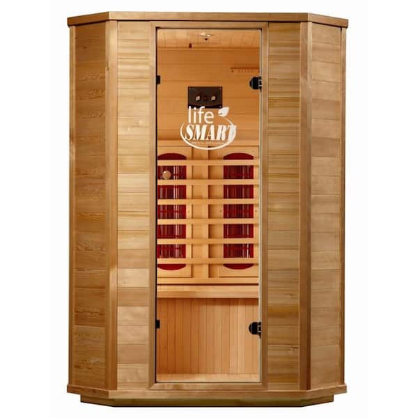 Lifesmart InfraColor 2 Person Sauna with 4 Oversized Ceramic Heaters and Chromo Therapy-DISCONTINUED