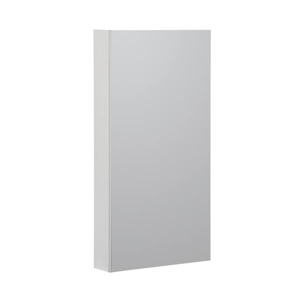 Foremost Reflections 15 in. W x 36 in. H Recessed or Surface Mount Medicine Cabinet in White