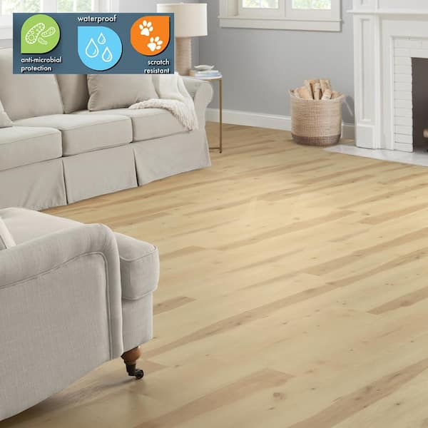 Luxurious Pine Wood 22 MIL x 8.7 in. W x 59 in. L Waterproof Click Lock Luxury Vinyl Plank Flooring (25 sq. ft./Case)