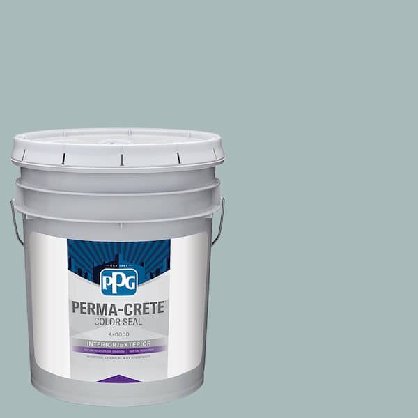 Perma-Crete Color Seal 5 gal. PPG1145-4 Blue Willow Satin Interior/Exterior Concrete Stain