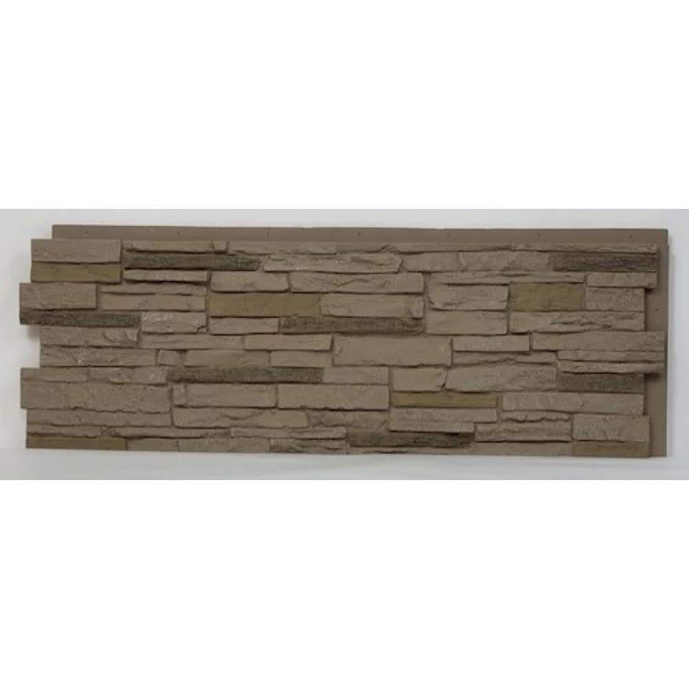 Sahara Brown Composite Faux Stone Wall Panel 43"