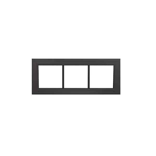 Heritage Transom Window Black 36-in x 12-in Double Pane with Grids G7 DP Rating 50 W3H1 Standard Glass Clear
