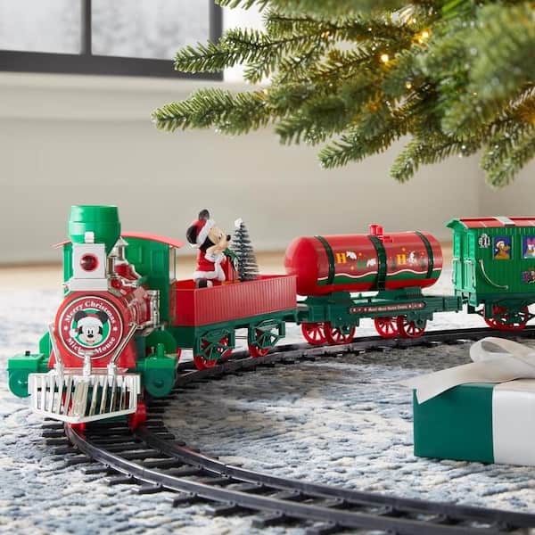 36-Piece Battery Operated Mickey Mouse Holiday Express Train Set